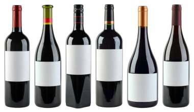 Wine Bottles Template clipart