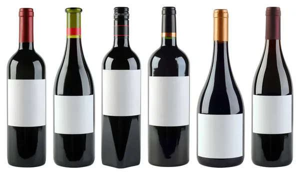 Plantilla de botellas de vino — Foto de Stock