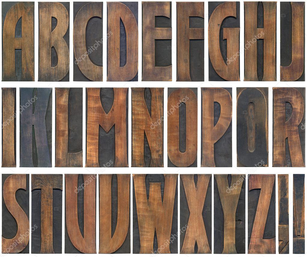 Wooden Letters Cutout
