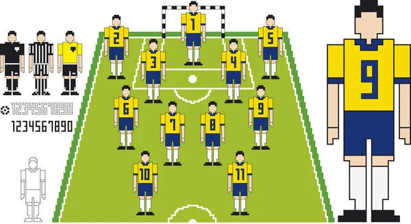 Kit tactique de football — Image vectorielle