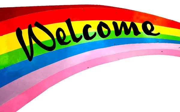 Colorful of welcome — Stock Photo, Image