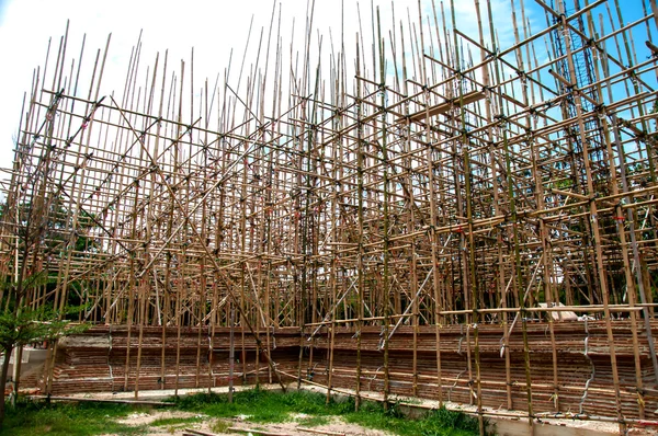 Under construction temple — Stock Photo, Image