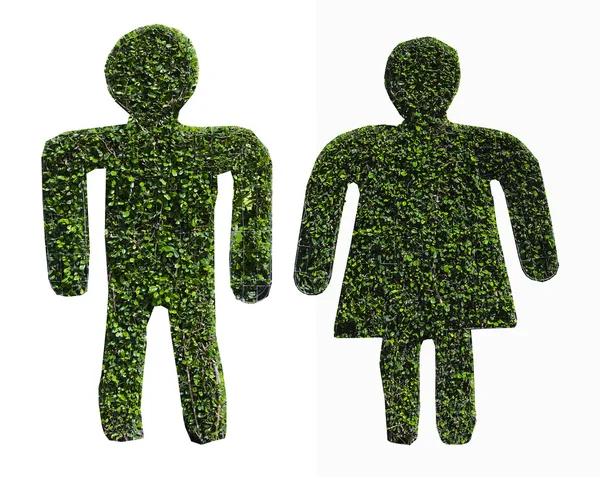 Grüner Zwerg aus Männern und Frauen — Stockfoto
