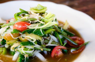 Papaya Salatası Tay tarzı