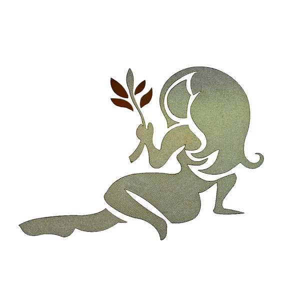Ceramiczne zodiaku panna — Zdjęcie stockowe