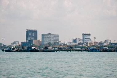 kuş gözü görünümü balihai iskele pattaya City, Tayland