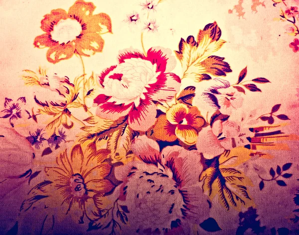 Le coloré de tissu motif sur l'oreiller — Photo