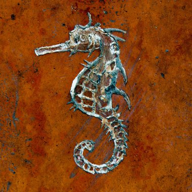 Zemin kattaki deniz atı el sanatları