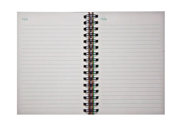 Cuaderno en blanco — Foto de Stock