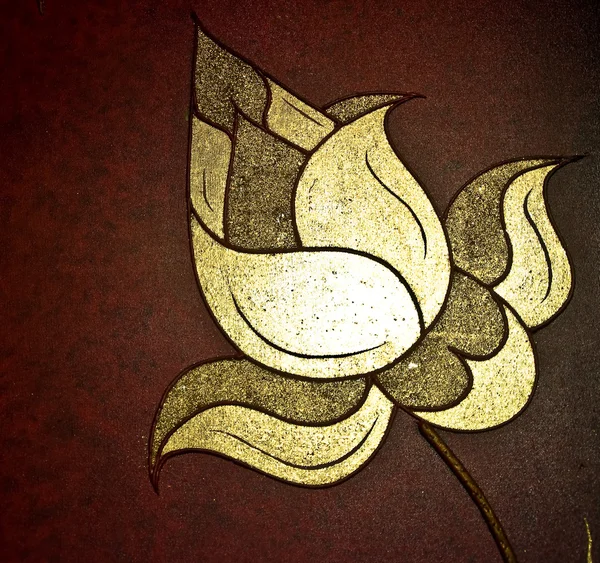 Het schilderij van lotus — Stockfoto