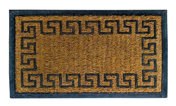 Doormat de estilo chinês isolado no fundo branco — Fotografia de Stock