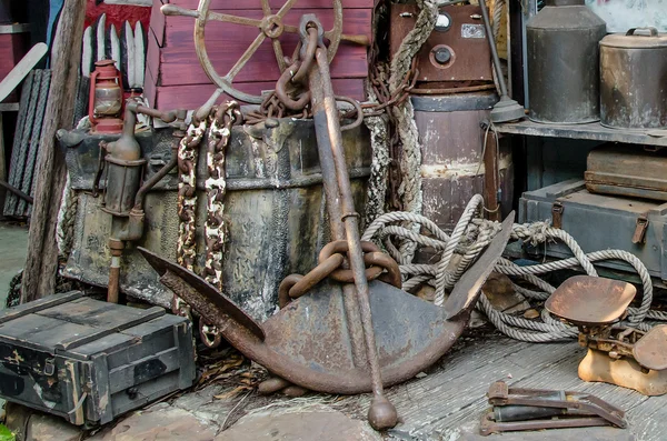 Old rusty anchor — Stock Photo, Image