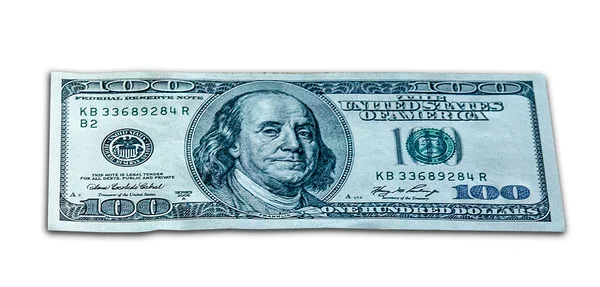 Banknote one hundred dollar bill — Stock Photo, Image