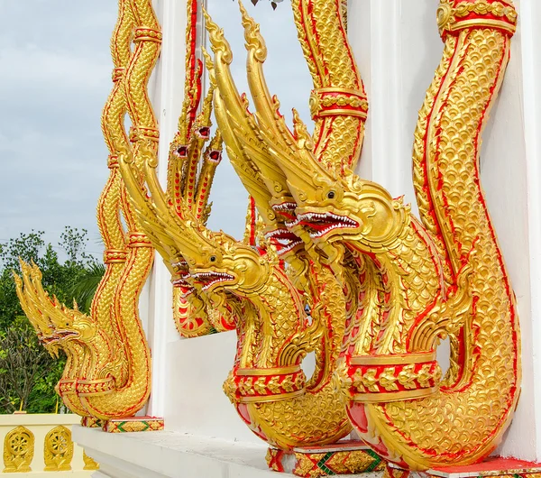 Naga status in the temple — Stock Photo, Image