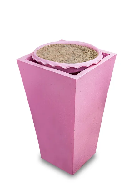 Růžový popelníku nedopalek izolovaných na bílém pozadí — Stock fotografie