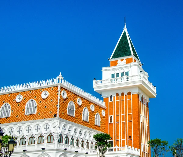 Old building italy style in thailand — Stock Photo, Image