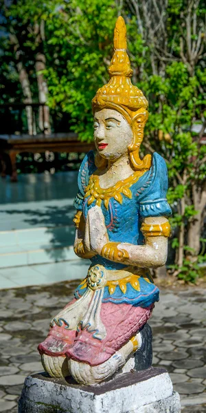 Colourful of deva sculpture — Stock Photo, Image