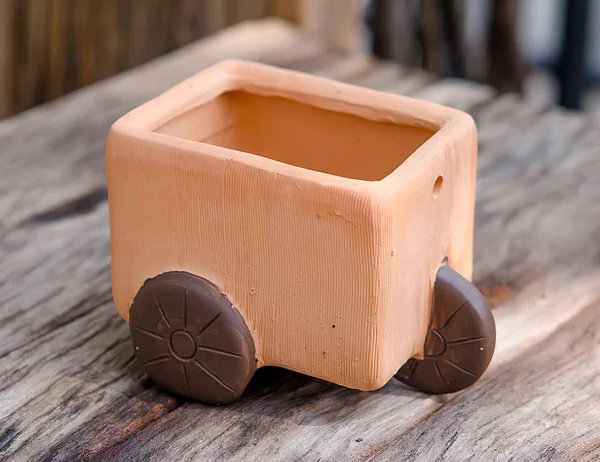 Clay pot with empty space — Stock Photo, Image