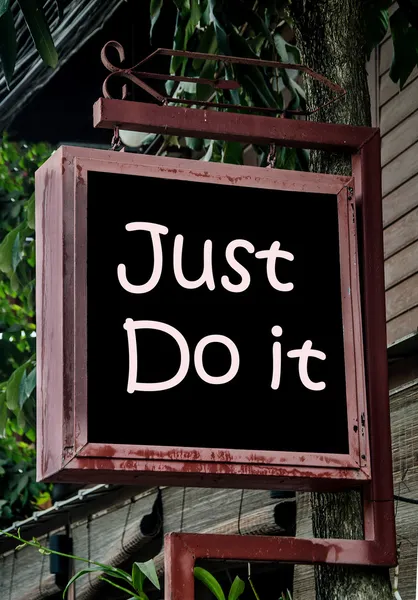 Just do it sign — Stock Photo, Image