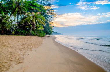 Görünümü kum plaj