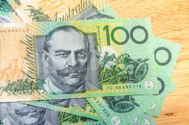 Colorful of Australian Currency  clipart