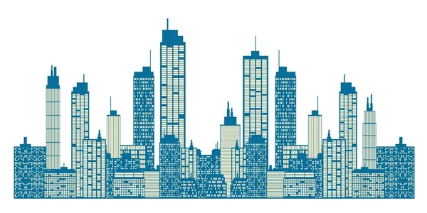 Ciudad Skyline — Vector de stock