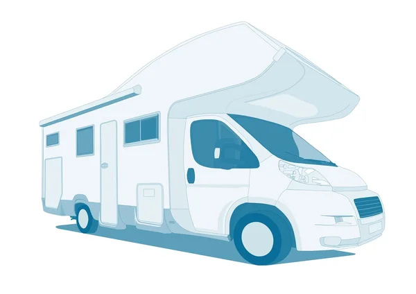 Caravan car — Stock Vector