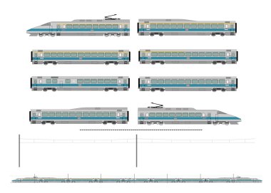 yüksek hızlı tren seti
