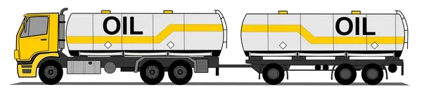 Vetor de reboque tanque — Vetor de Stock