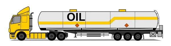 Tank trailer vector — Stock Vector