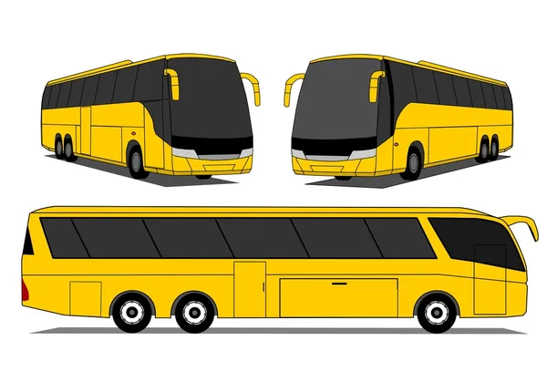 Coach bus — Stok Vektör