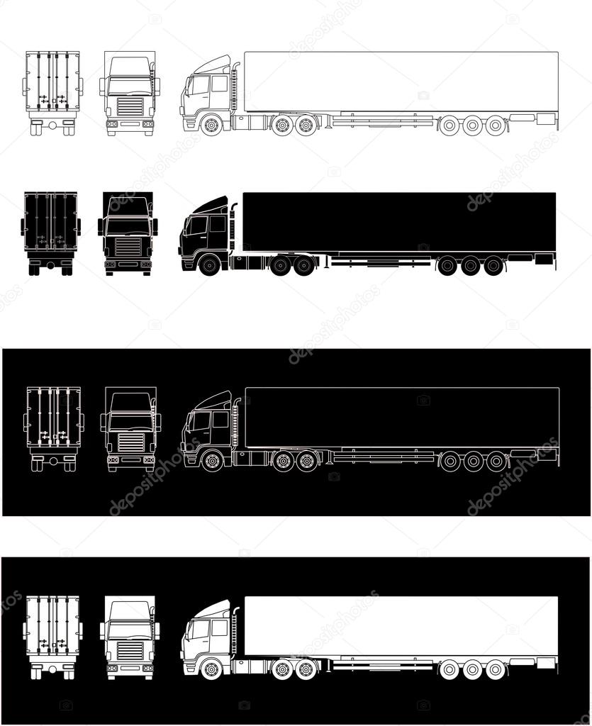 Semitrailer truck