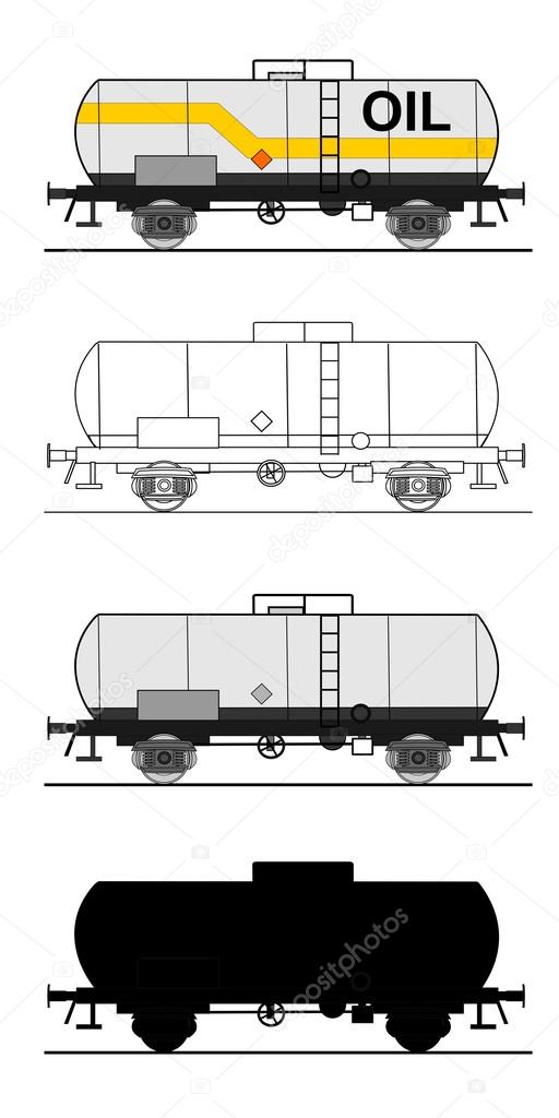 A illustration of small cistern car