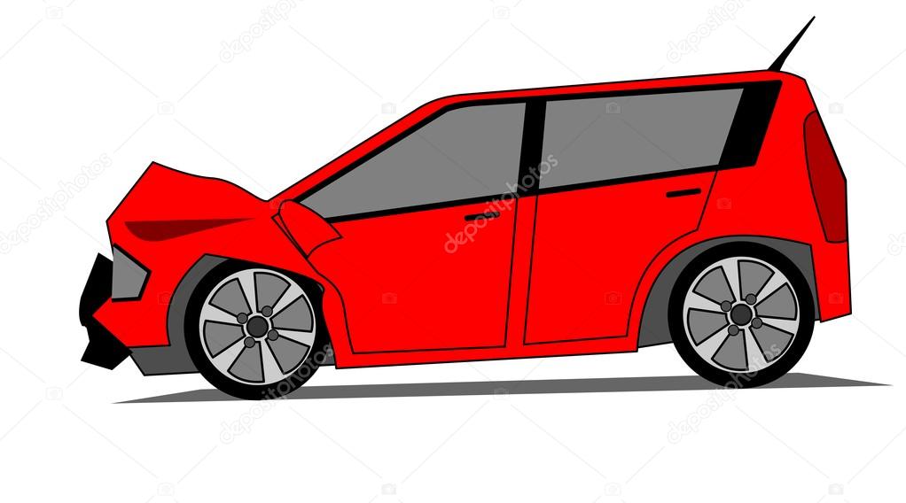 Auto chocado imágenes de stock de arte vectorial | Depositphotos