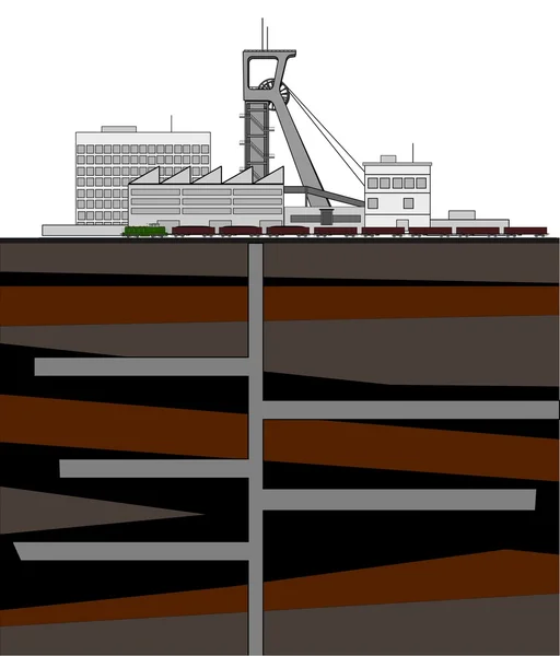 광산 타워 — 스톡 벡터