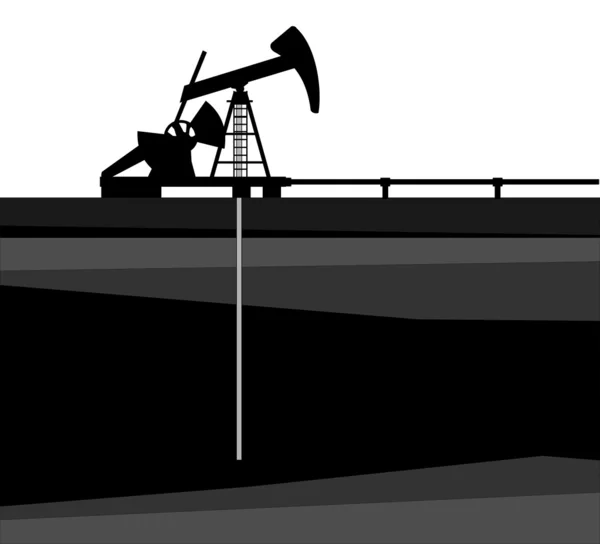 Нефтяной насос — стоковый вектор