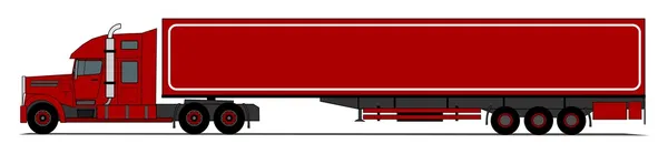 Amerikaanse stijl vrachtwagen — Stockvector