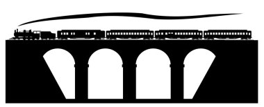 Köprüdeki eski tren.