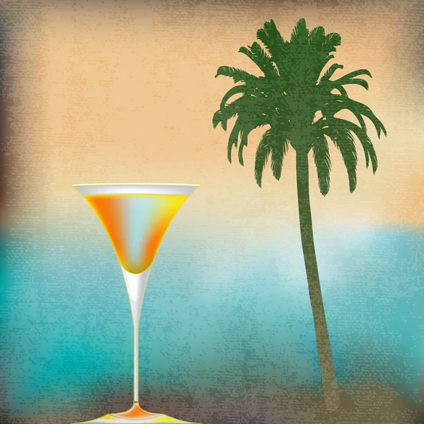 Tropische eiland cocktails — Stockvector