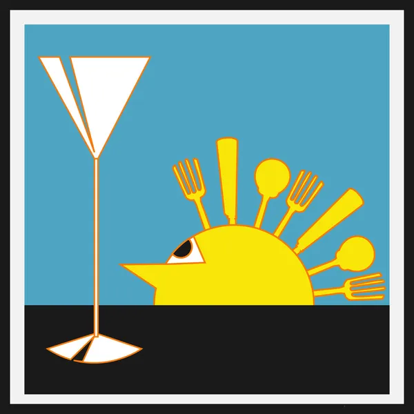 Sundowners Aperitivos — Vector de stock