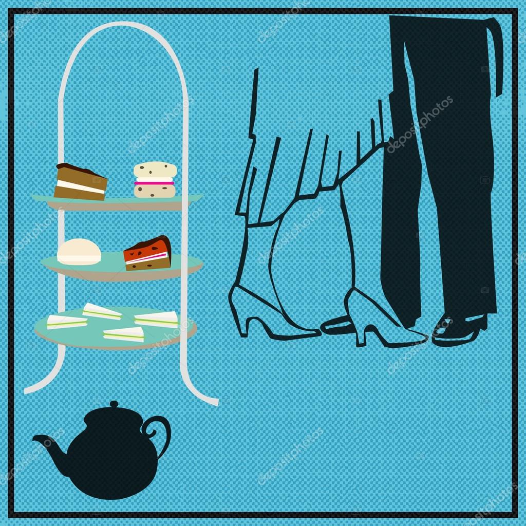Tea Dance Stock Vector Image by ©petrafler #24317513