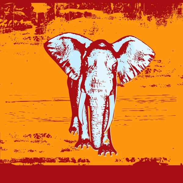 Elephant Background — Stock Vector
