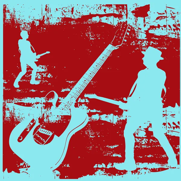 Guitarra Grunge — Vetor de Stock