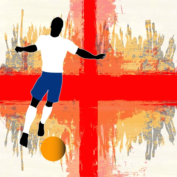 Futbol İngiltere — Stok Vektör