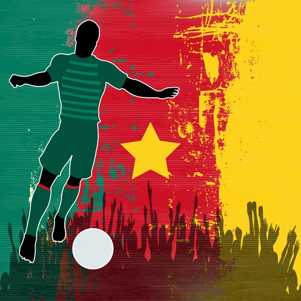 Football Cameroon — Stock Vector