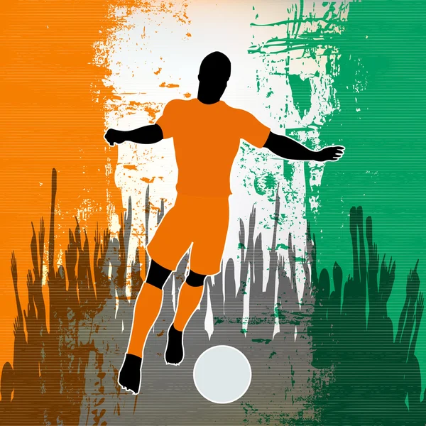 Football Côte d'Ivoire — Image vectorielle