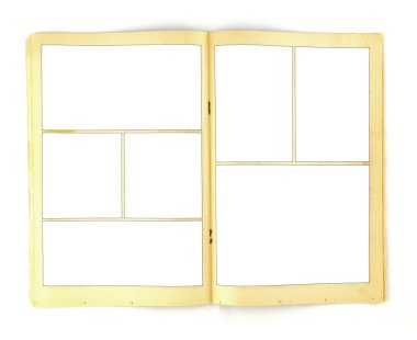 Vintage çizgi roman arka plan şablonu