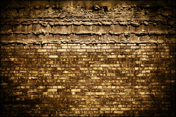 Mörka grungy tegel bakgrundsstruktur — Stockfoto