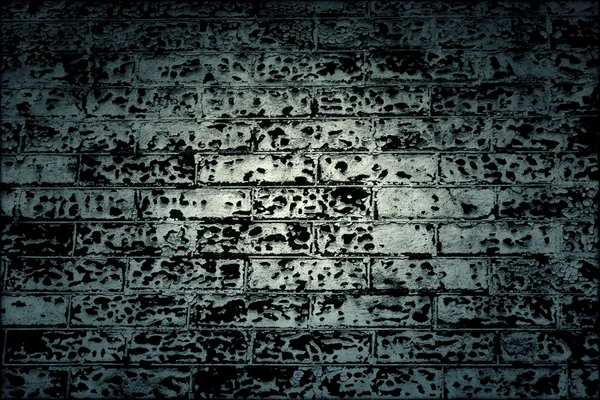 Dark Grungy Brick Wall Background Texture — Stock Photo, Image