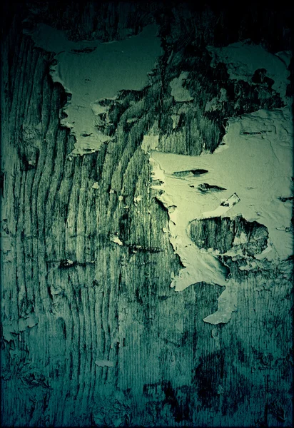 Dark Peeling Paint Texture on Old Grungy Wood — Stock Photo, Image